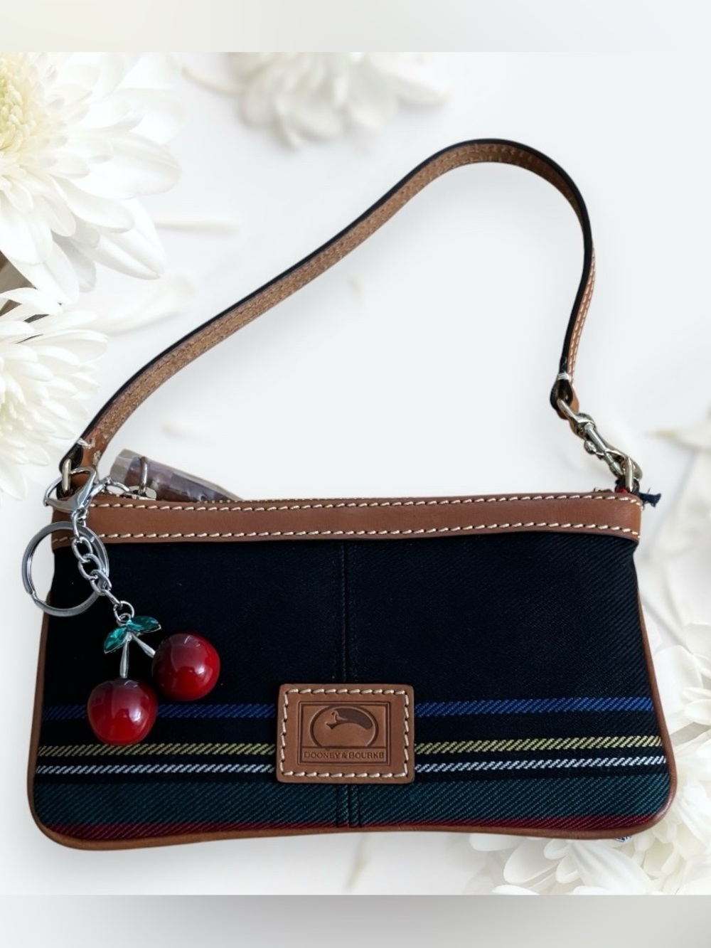NWT Dooney & Bourke Wristlet with Cherry Charm